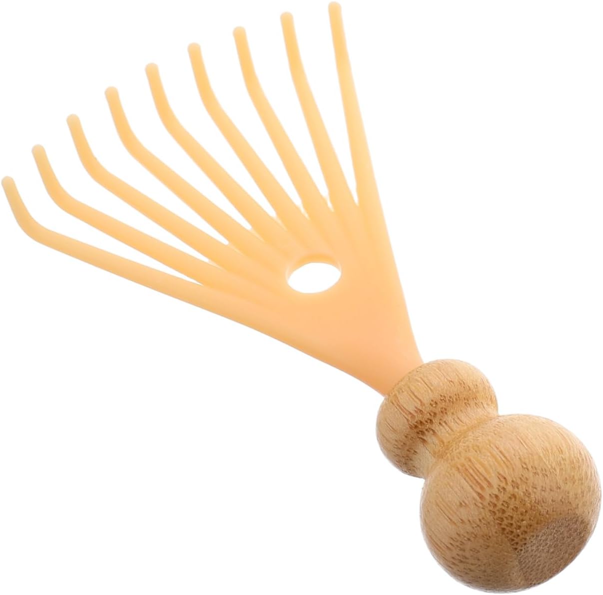 Mini Head Massager Scalp Scratcher Claw Tool Handheld Claw Scalp Massager for Deep Relaxation Stress Reduction in The Office Home Spa Beige