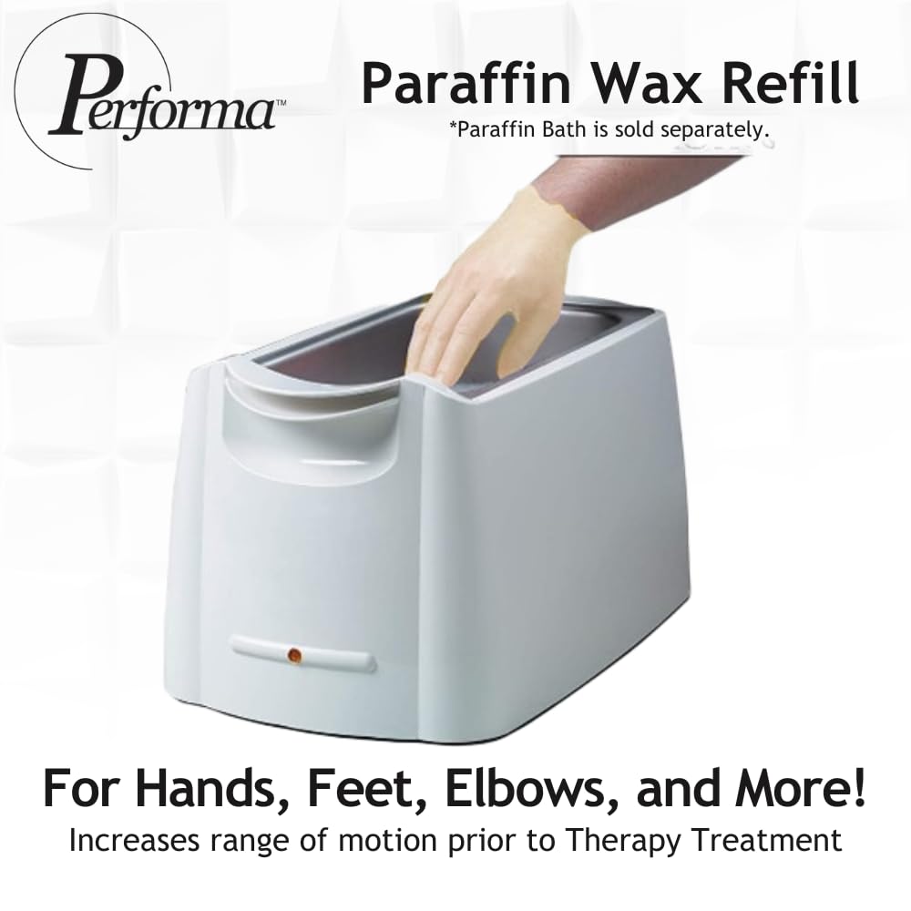 Performa Paraffin Wax Refill, 1 Pound Citrus Scented Beads, Case of 6, Paraffin Bath Wax, Medical Grade Paraffin Wax for Paraffin Bath, Wax Refill for Wax Bath, Good for Hands & Feet