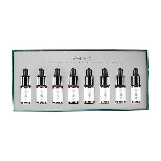 Weilaiya Ginger Hair Root Nourishing Essence Prevent Hair Loss Stimulate Hair Growth Concentration Serum (8 tubes/pack) unisex for both men and women