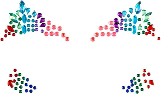 PaintLab Eye Gems, Self-Adhesive Rhinestones for Makeup, Face Jewels for Beginners, Kids, Teens, and Women, Ethereal