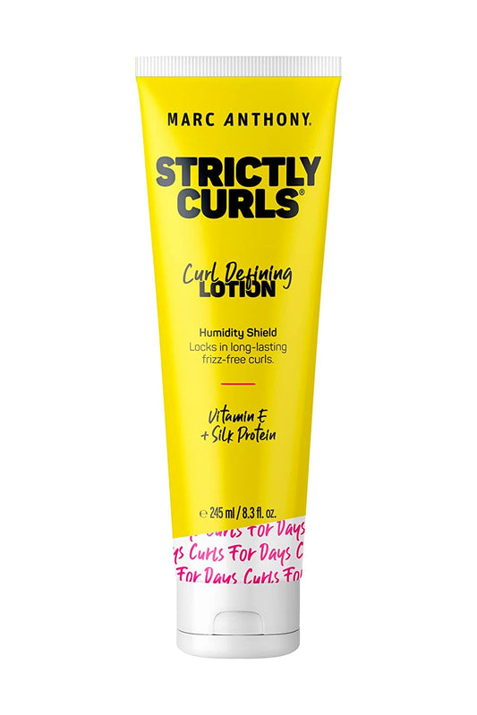 Marc Anthony Strictly Curls Curl Defining Styling Lotion, 8.3 Ounce Tube with Silk Protein and Vitamin E for Curl Definition