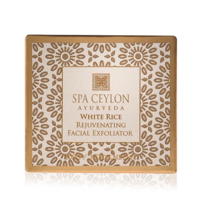 SPA CEYLON White Rice Rejuvenating Facial Exfoliator | Gentle Daily Face Polish for Normal to Dry & Sensitive Skin | 100 g