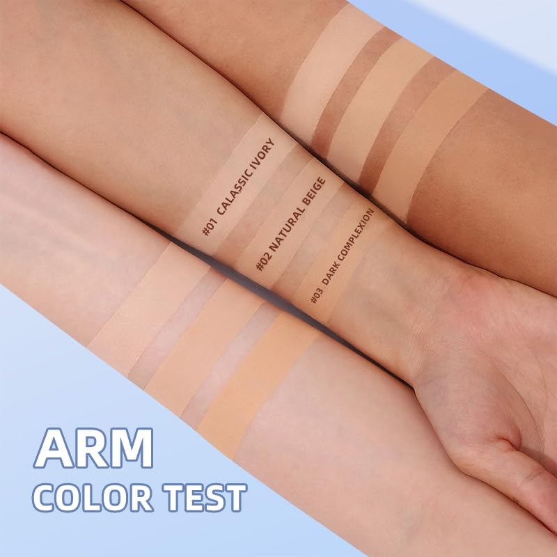 Oil Control Face Pressed Powder, Matte and Smooth Translucent Powder Setting Powder Makeup, Waterproof Long Lasting Finishing Face Powder, Cruelty-free, 0.35Oz (03 Dark)