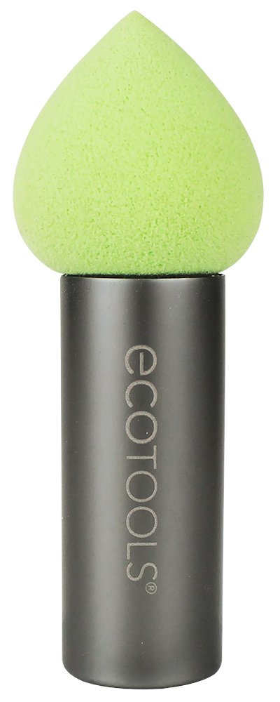 Ecotools Cruelty Free Contour Perfecting Applicator Made With Recycled Materials, Latex Free; Determatologist Tested; Pointed Tip and Aluminum Handle for Cheekbone Sculpting Precision