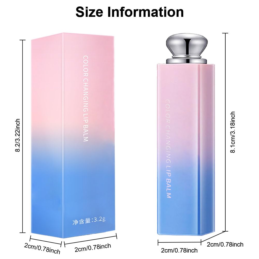 BINGBRUSH Color Changing Lipstick Lip Balm,Korean Magic Lipstick Color Change Changing Lip Tint Tinted Stain Gloss Balm Long Lasting Waterproof Moisturizer (213#)