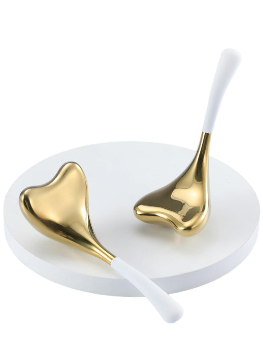 2-in-1 Gua Sha Cryo Sticks, Facial Skin Care Tools for Women Facial Massager, Unbreakable Stainless Steel Esthetician Supplies, Cooling Ice Globes Roller with Carry Case