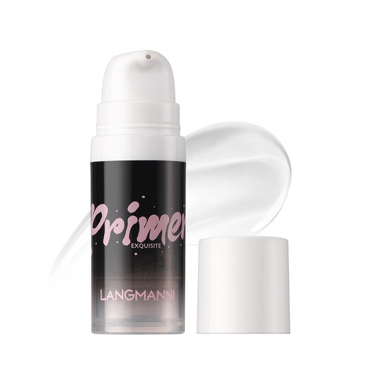 LANGMANNI Matte Grip Face Primer, Transparent Skin Perfecting Hydrating Primer,Unique Smooth Gel-Based Primer Essential For Longlasting Perfection Face Makeup (0.33 Fl Oz, 1)