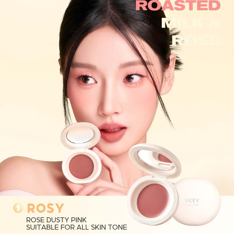 COLORKEY Soft Mist Multi-Purpose Cream | Lips & Cheeks | Eyes | Creamy | Moisturizing | Blendable Color (01 ROSY, 2.5g)