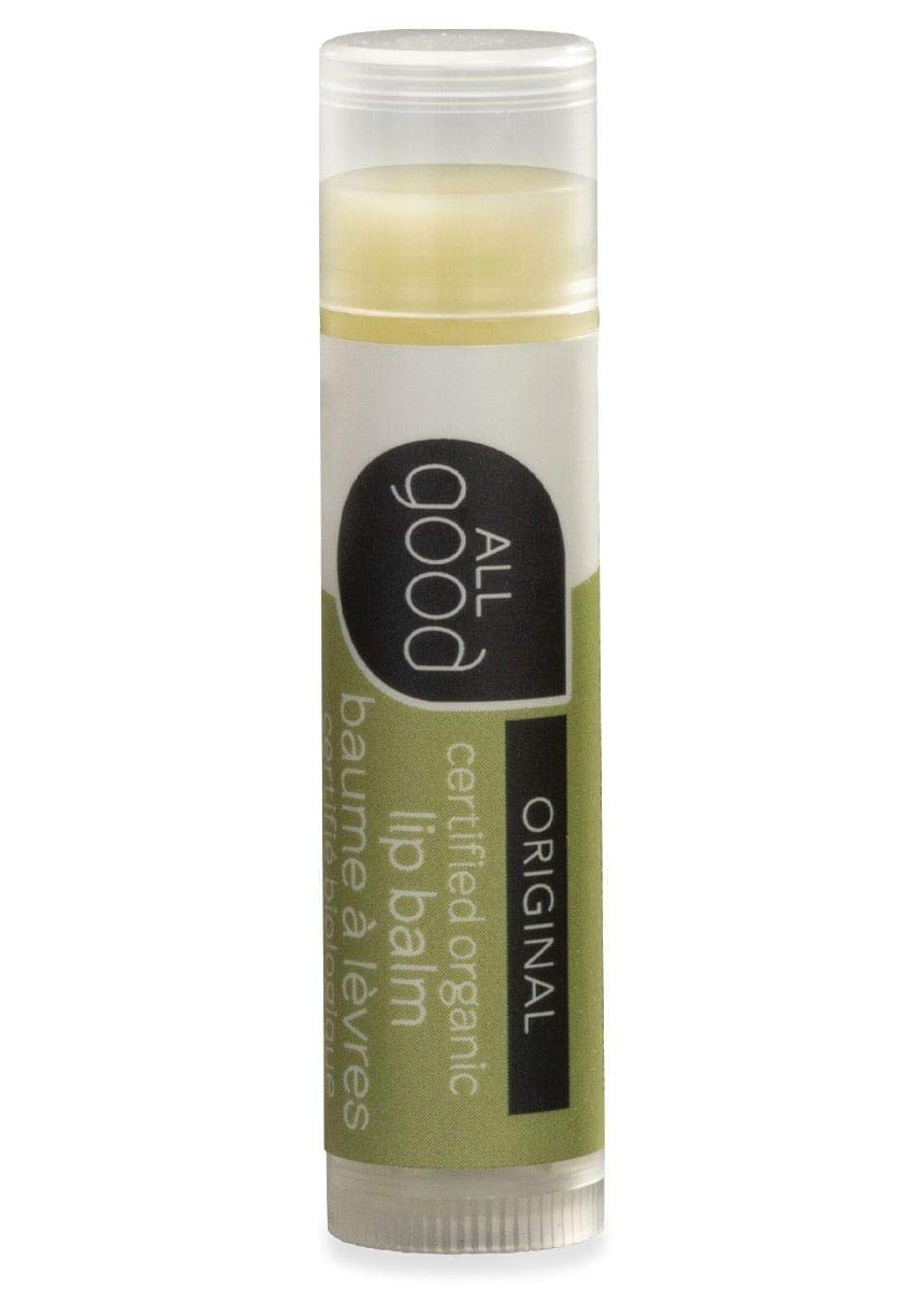 All Good Organic Lip Balm for Soft Smooth Lips - Calendula, Lavender, Olive Oil, Beeswax, Vitamin E | (Original) (3-Pack)