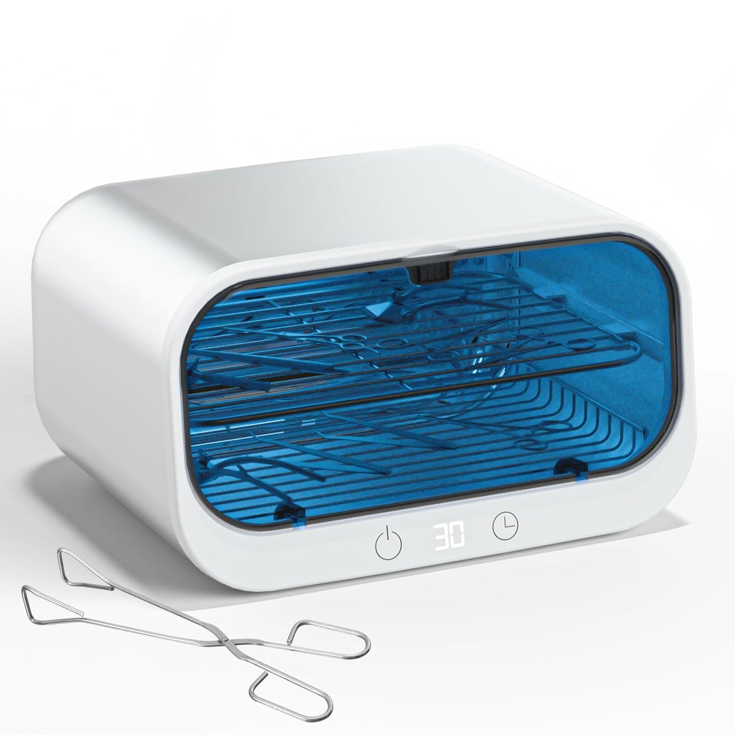 Yofuly Sterilizer for Esthetician, 12L Double-layer Large Sterilizer for Nail Tools, Multi-Functional Nail Cleaner Box, Large Capacity Cleaning Cabinet for Home Use, Barbers, Beauty Salons, and Spas