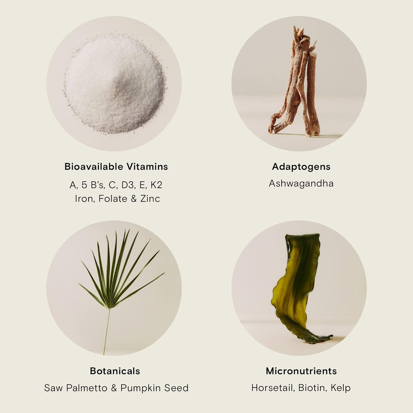 Moon Juice - SuperHair - Bottle (120 Capsules) - Hair Growth Vitamins - Multivitamins & Organic Ashwagandha - Reusable Glass Bottle - 3rd Party Tested - 100% Traceable - Vegan, Gluten Free, Non GMO