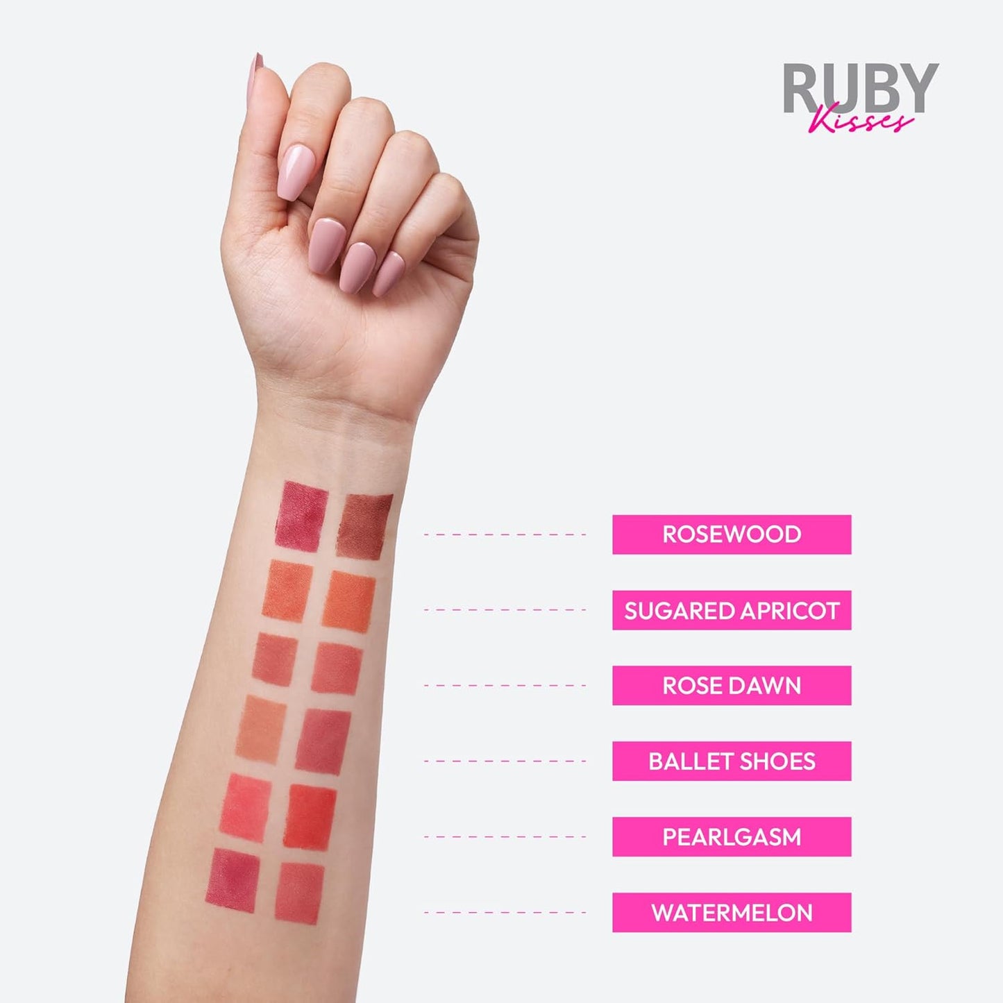 Ruby Kisses Duo Cream Blush, Smooth, Natural-Looking, Long-Lasting Face Makeup Blush for Cheeks, Lips, and Eyes, Buildable and Blendable, Infused with Green Tea, Aloe Vera Extract, and Hyaluronic Acid