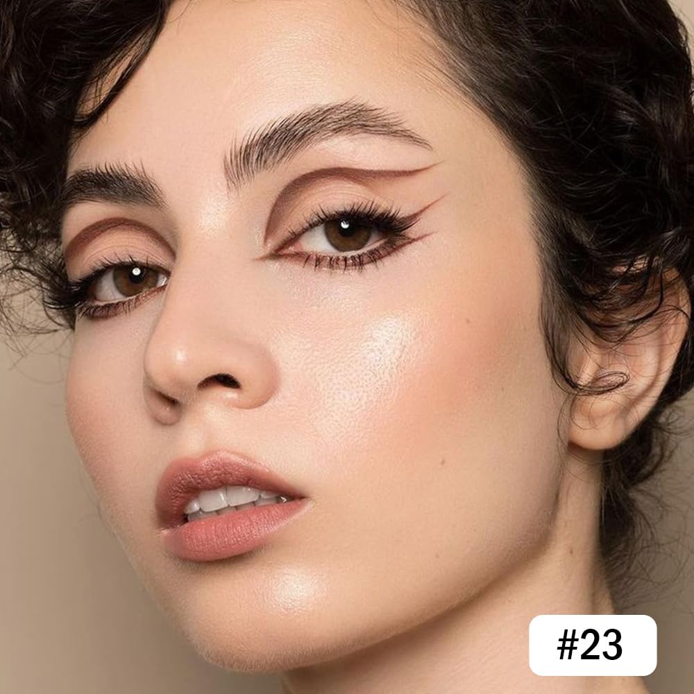 evpct Brown Eyeliner Pencils for Eyes, Dark Coffee Mocha Brown Colored Eye Liner Pencil Pen Makeup Waterproof Smudge Proof, Colored Gel Waterline Eyeliner Liquid, Face Eye Paint Stick Halloween Makeup