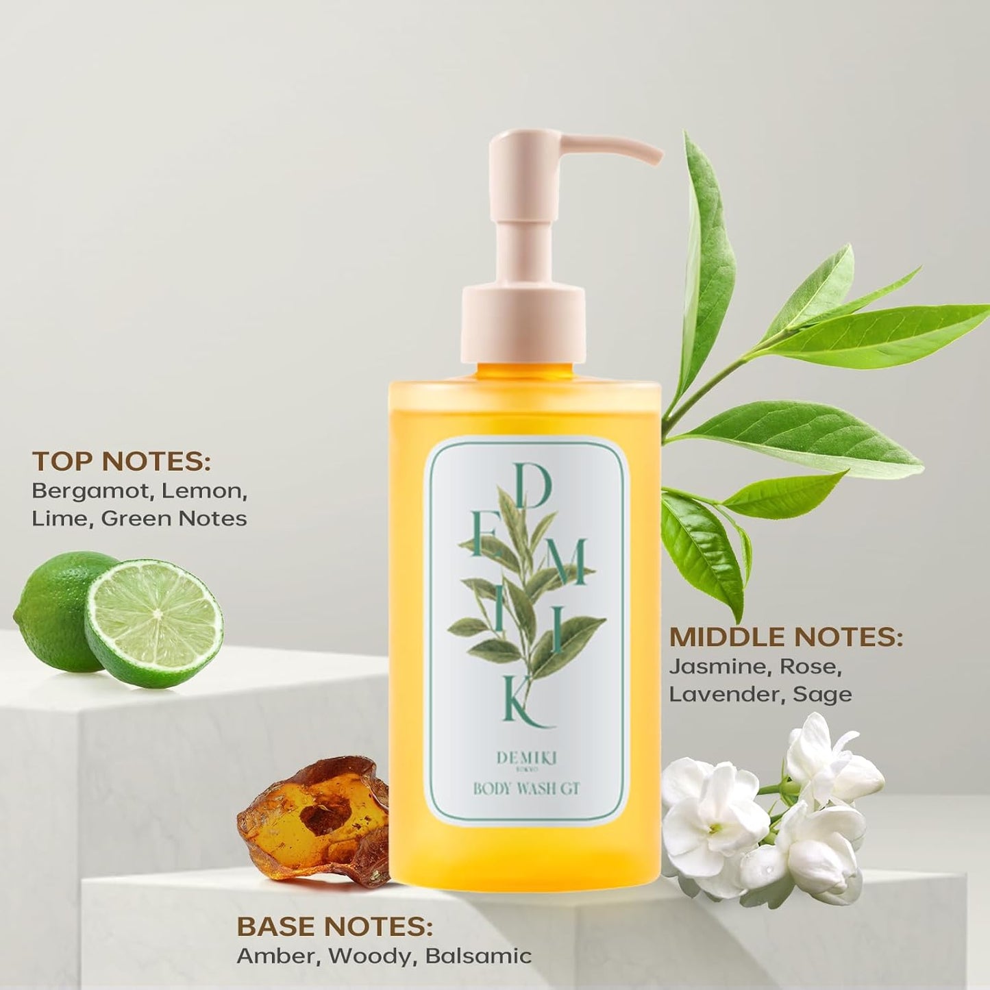 Hydrating Body Wash for Sensitive & Dry Skin, Green Tea Scent, Nourishing Shower Oil for Women, Winter Moisture Care, Sulfate-Free, Paraben-Free, Dye-Free, 10 fl oz