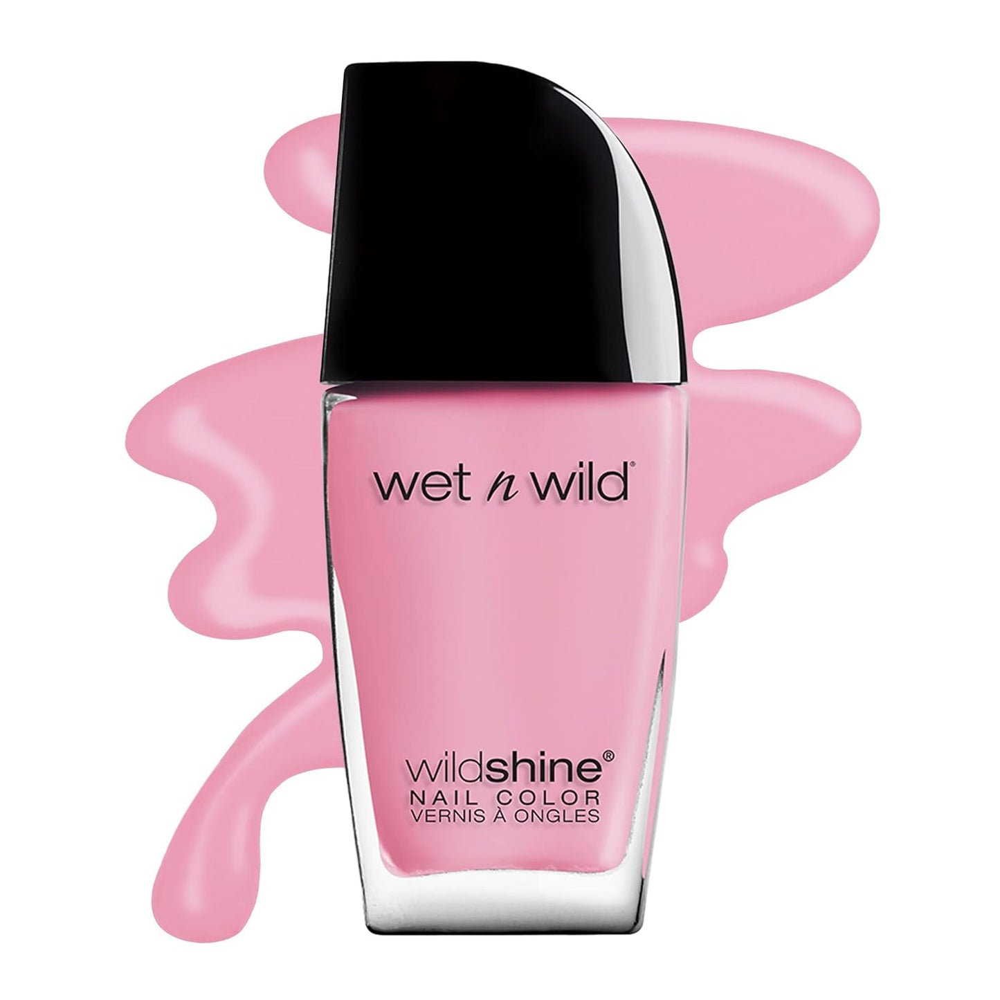 wet n wild Wild Shine Nail Color, High-Shine Finish – Tickled Pink(Carded)