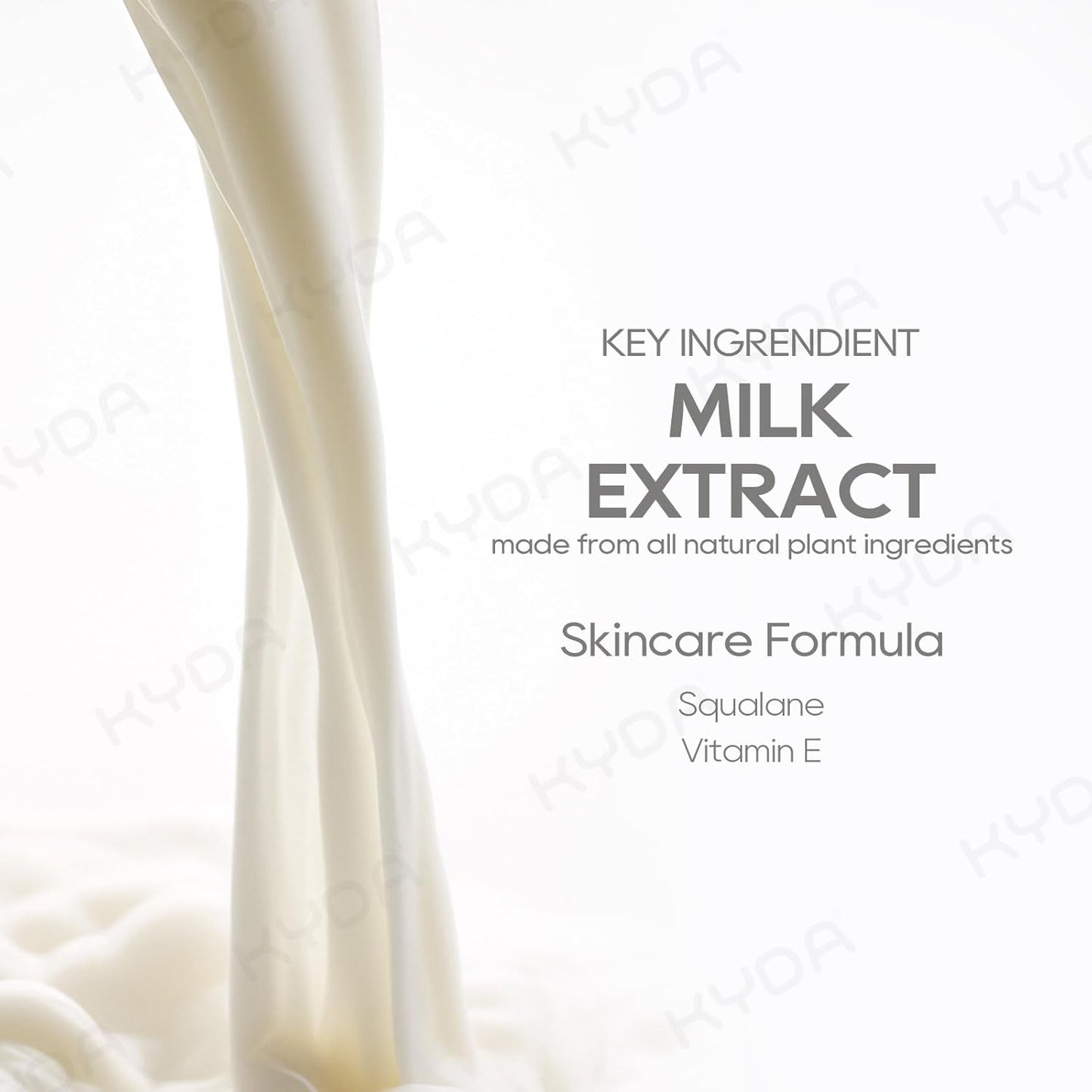 KYDA 3 Pcs Milk Moisturizing Lip Balm, Nourishes, Hydrates and Softens Dry Cracked Lips, Reduce Fine Lines, Deep Hydrating Lip Care Balm, Colorless Finish