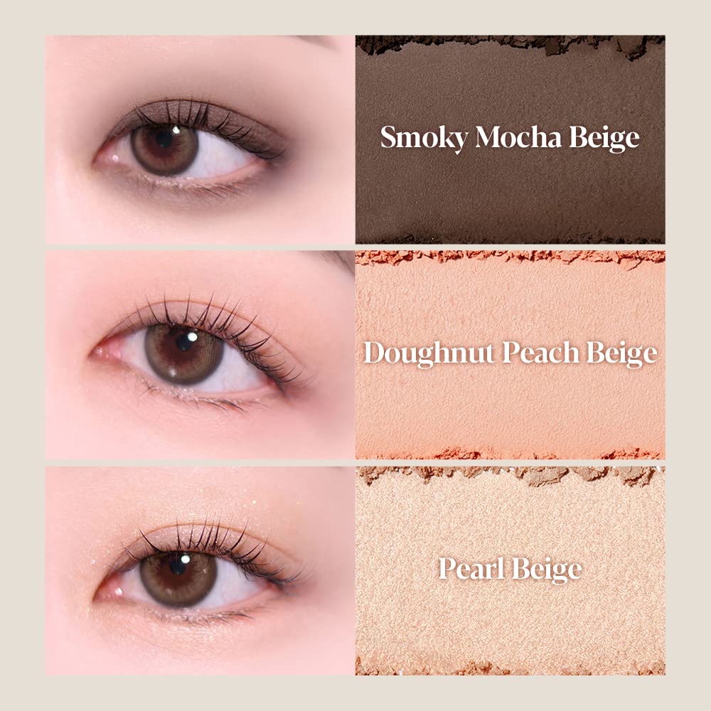 Espoir Real Eye Palette All New #1 Every Beige 0.26 oz 7.5g | Multi-Use Long-Lasting Blendable 8 Colors Natural Glitter Soft veil matte Makeup Eyeshadow Palette for Various Makeup Looks| Korean Makeup