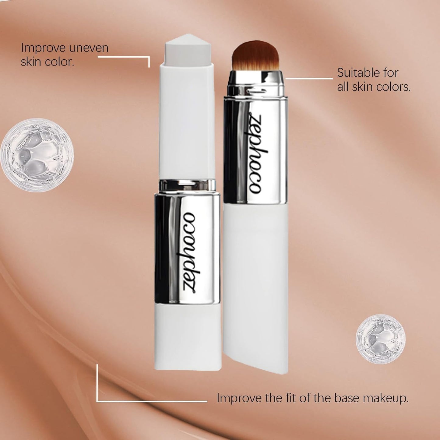 Blanc Cover Cream Stick, Color Changing & Brightening Makeup Base, Blanc Effect Cover Cream Stick for Smooth Hydrating Skin, Concealer & White Foundation for a Flawless Look (Natural)