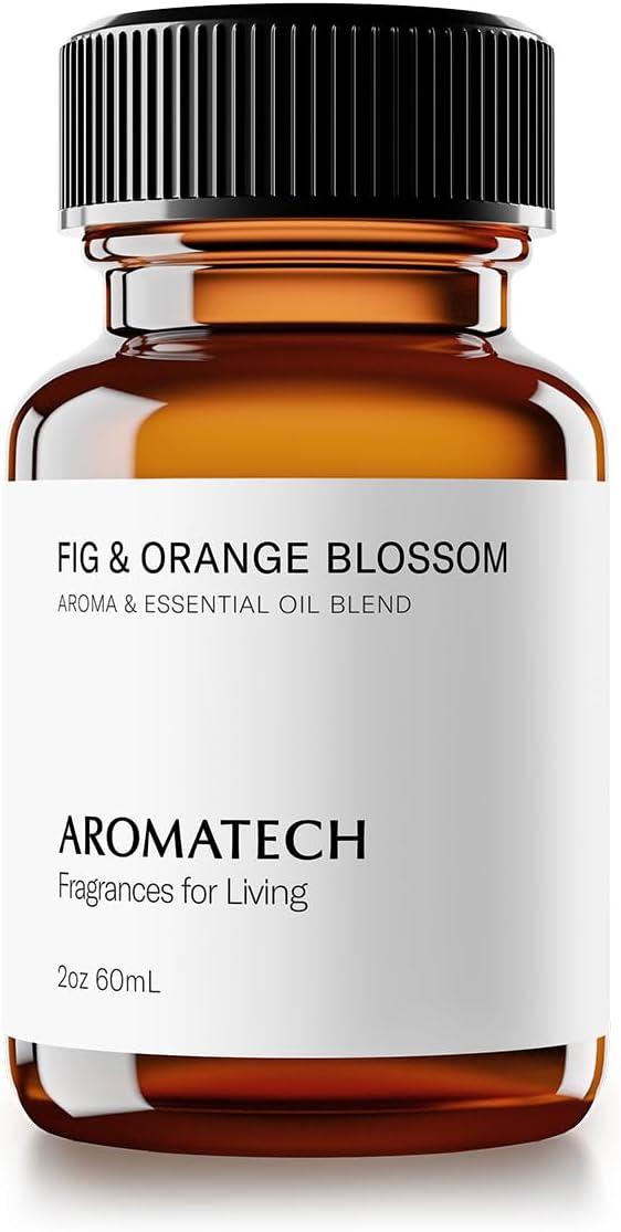 Aromatech Fig & Orange Blossom Aroma Essential Oil Blend: Hotel Inspired Aromatherapy with for Ultrasonic Diffusers & Nebulizers - 2 fl oz, 60 mL
