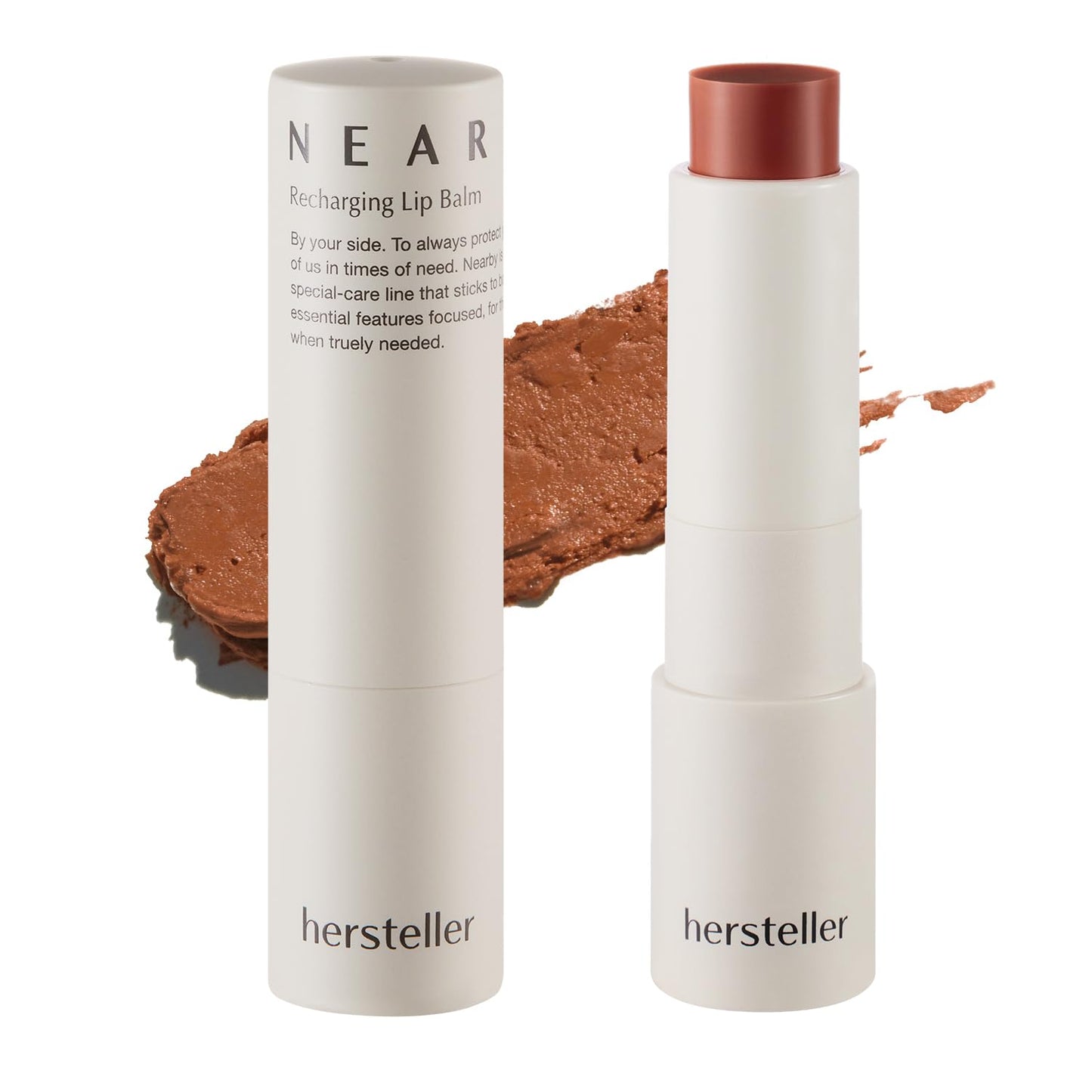 hersteller Nearby Recharging Lip Balm Vegan Butter Complex Intensive Moisturizing Treatment for Dry Lips and Cheek Natural Healthy Colors Nutty