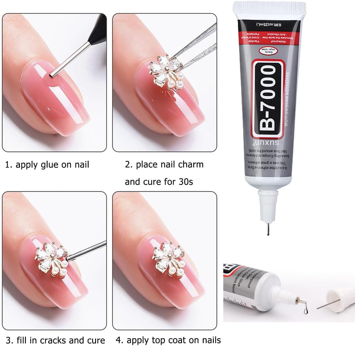 Rhinestones for Bedazzling with B7000 Glue, Light Blue Brown 2mm 3mm 4mm 5mm 6mm (SS8-SS30) Non-Hotfix Flatback Diamonds Kit, Nail Crystals Gems Beads for Bedazzle Crafting, DIY Nail Art