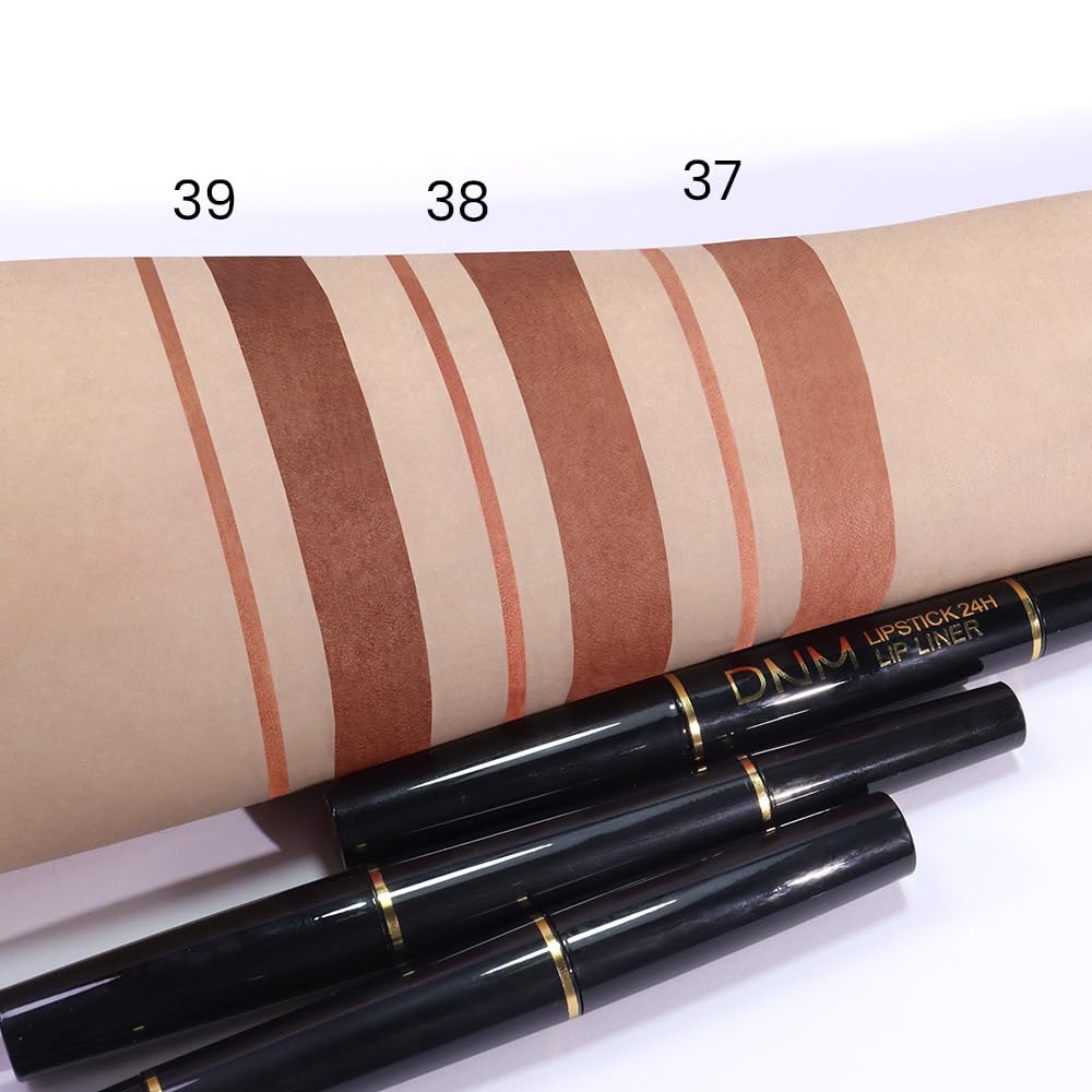 evpct 1Pcs Light Nude Brown Matte Lip Liner and Lipstick Combo Set Kit for Women, Magic Neutral Lipsticks 24 Hours Original Lipstick and Lips Liner Pencil Stain Gloss Makeup Long Lasting Waterproof