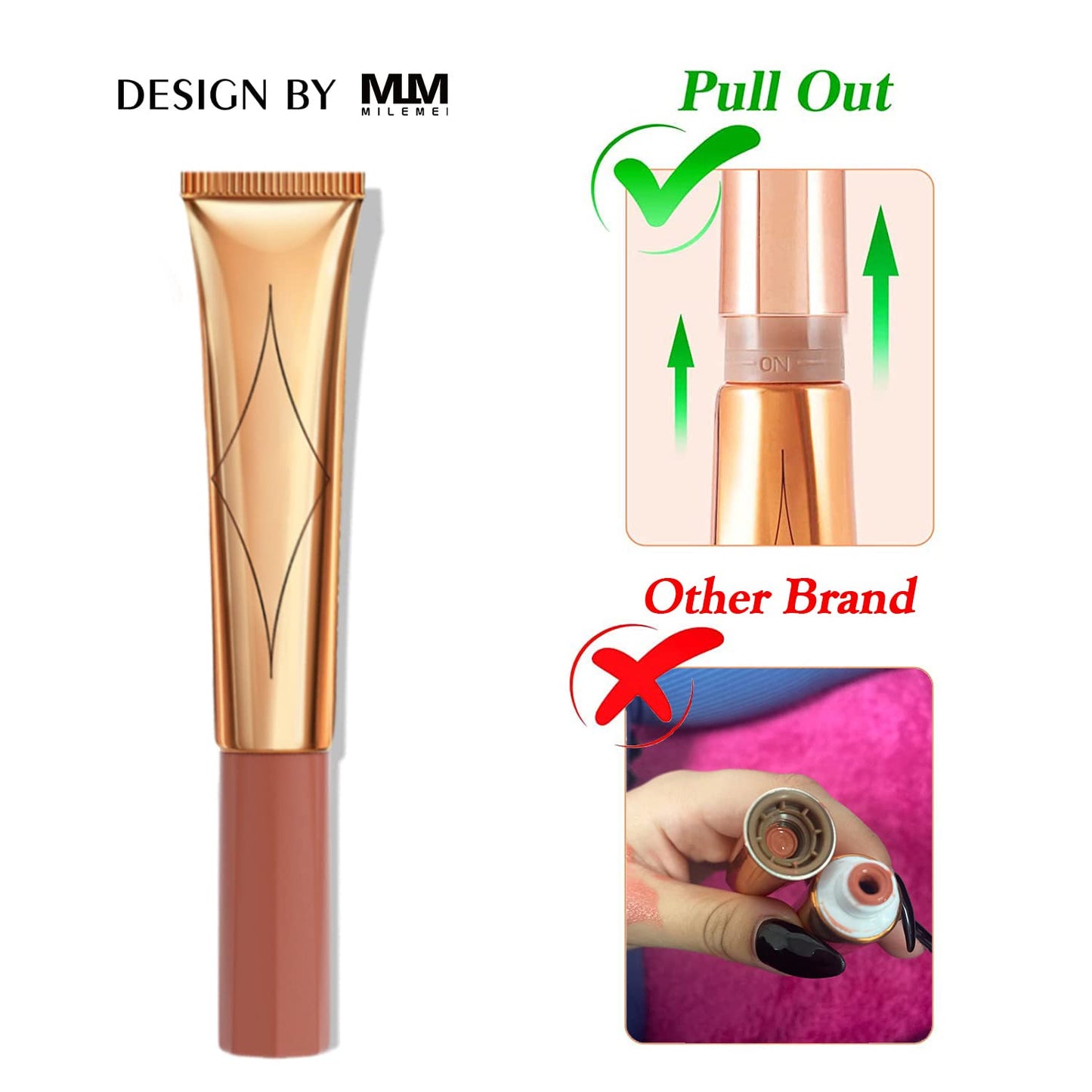Liquid Blush Beauty Wand, Face Concealer Contouring With Halo Glow Liquid Filter Long Lasting & Smooth Matte Finish Liquid Illuminator Makeup Stick (03 Cherry Red)