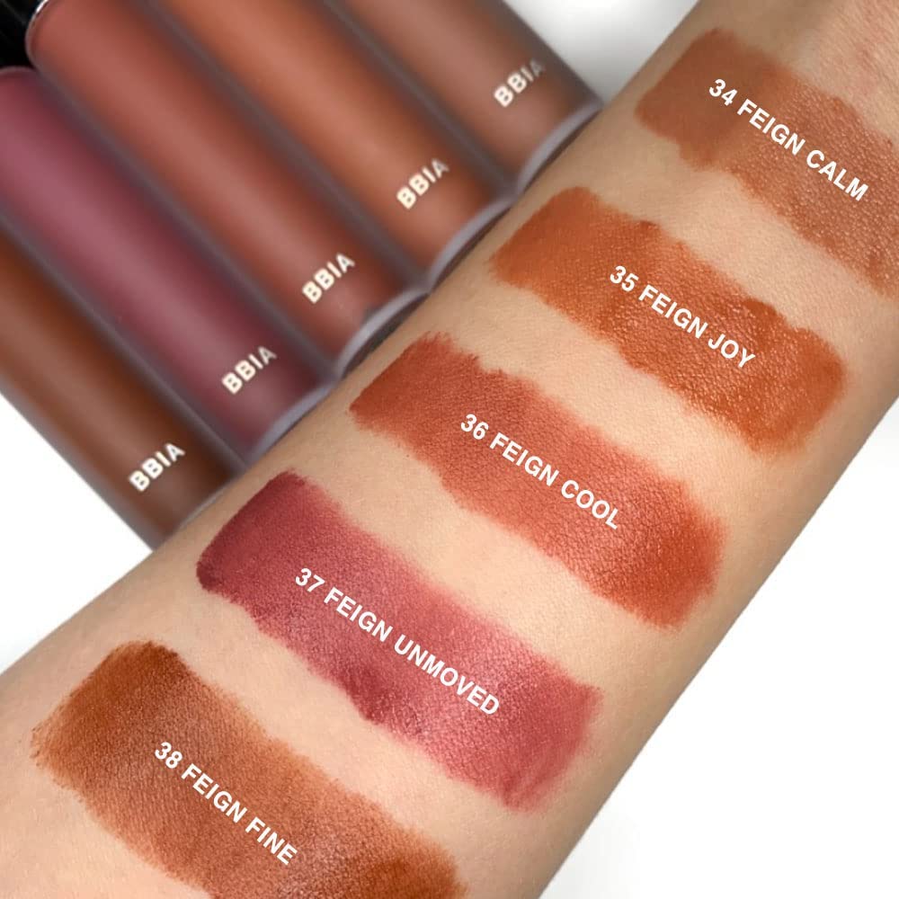 BBIA Last Velvet Tint - Soft & Creamy Matte Finish Lip Stain, Blur Effect with Velvety Texture, Long-Lasting, High Pigment, Lightweight, Non-Drying, Vegan, Korean Lip Makeup (V36 FEIGN COOL)