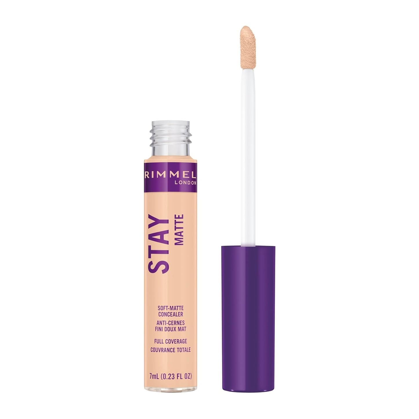 Rimmel London Stay Matte - 011 Porcelain - Concealer, 24-Hour Wear, Shine Control, Fights Free Radicals, 0.23oz