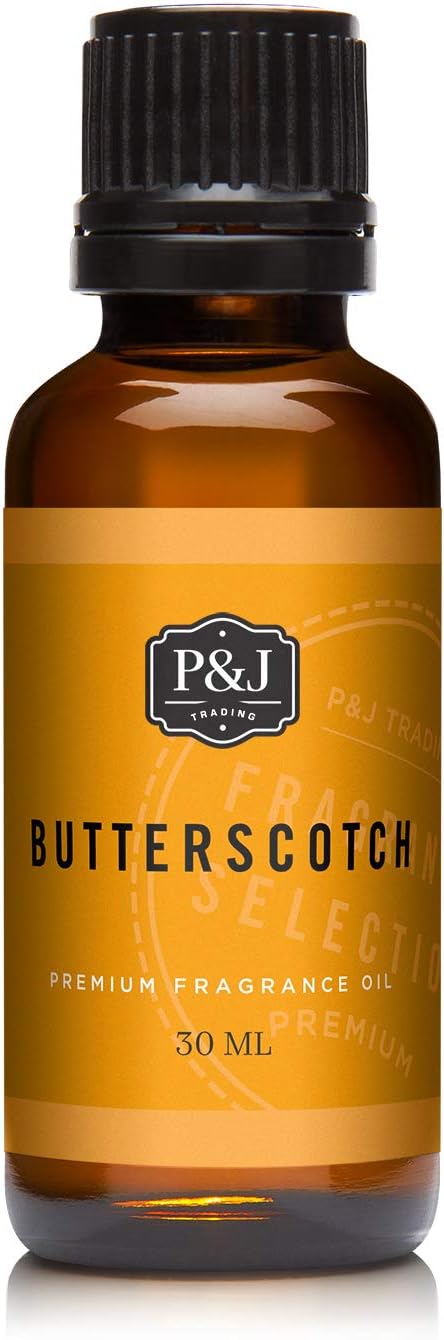 P&J Fragrance Oil Butterscotch 30ml - Candle Scents, Soap Making, Diffuser Oil, Fresh Scents