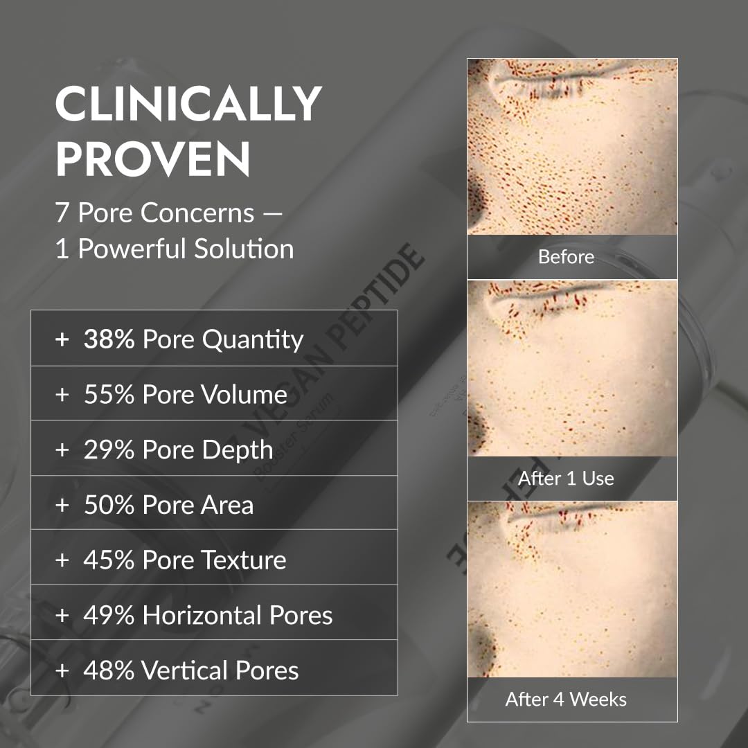 MIZON 7 Vegan Peptide Booster Serum Korean Anti-Aging Face Serum with Niacinamide & Hyaluronic Acid Hydrating Firming & Smoothing Skincare for Fine Lines & Skin Repair – 5.07 fl oz