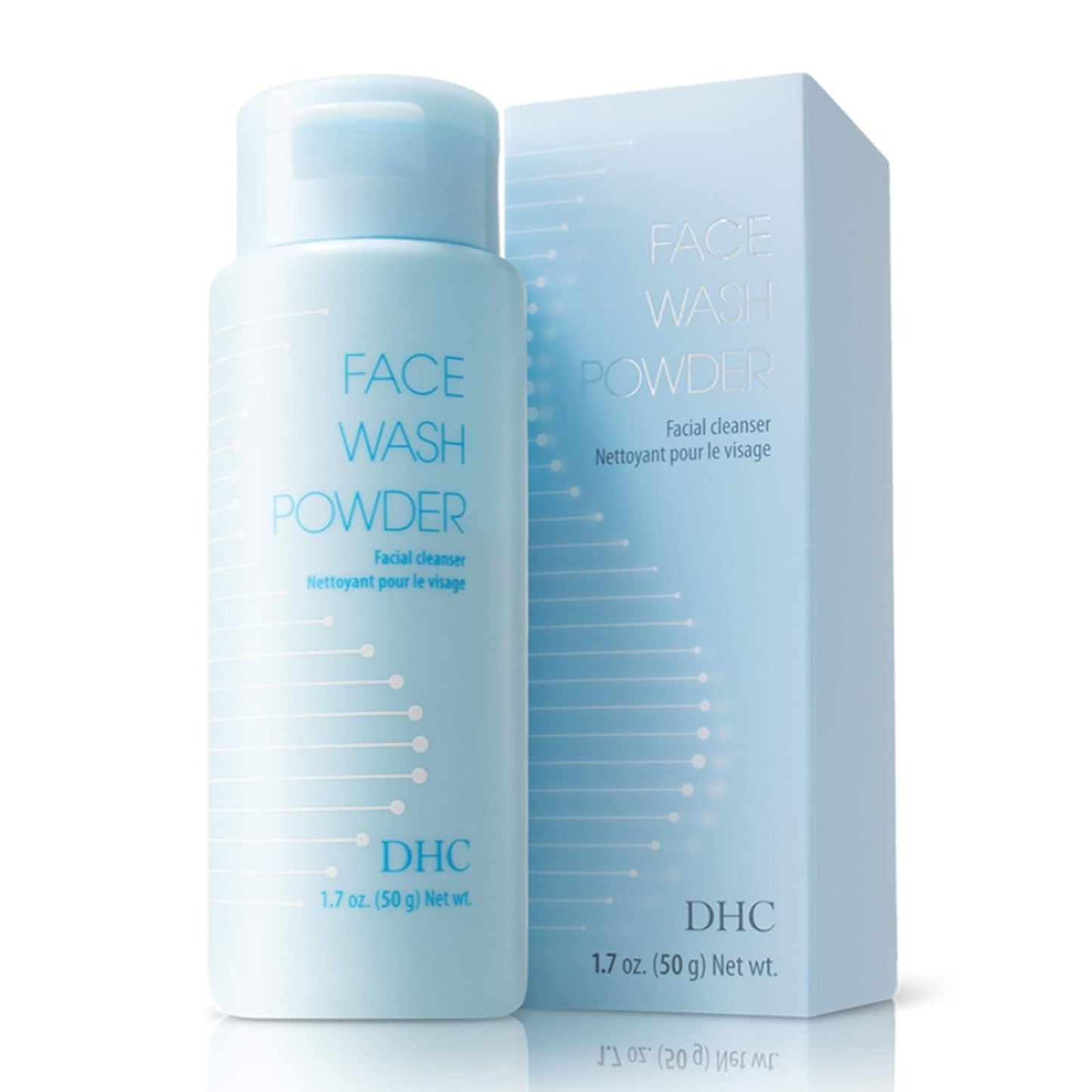 DHC Face Wash Powder 2 pack, Luxurious Foaming Lather, Lightweight Powder Formula, Gently Exfoliates, Hydrating, Fragrance and Colorant Free, Ideal for All Skin Types, 1.7 oz. Net wt.
