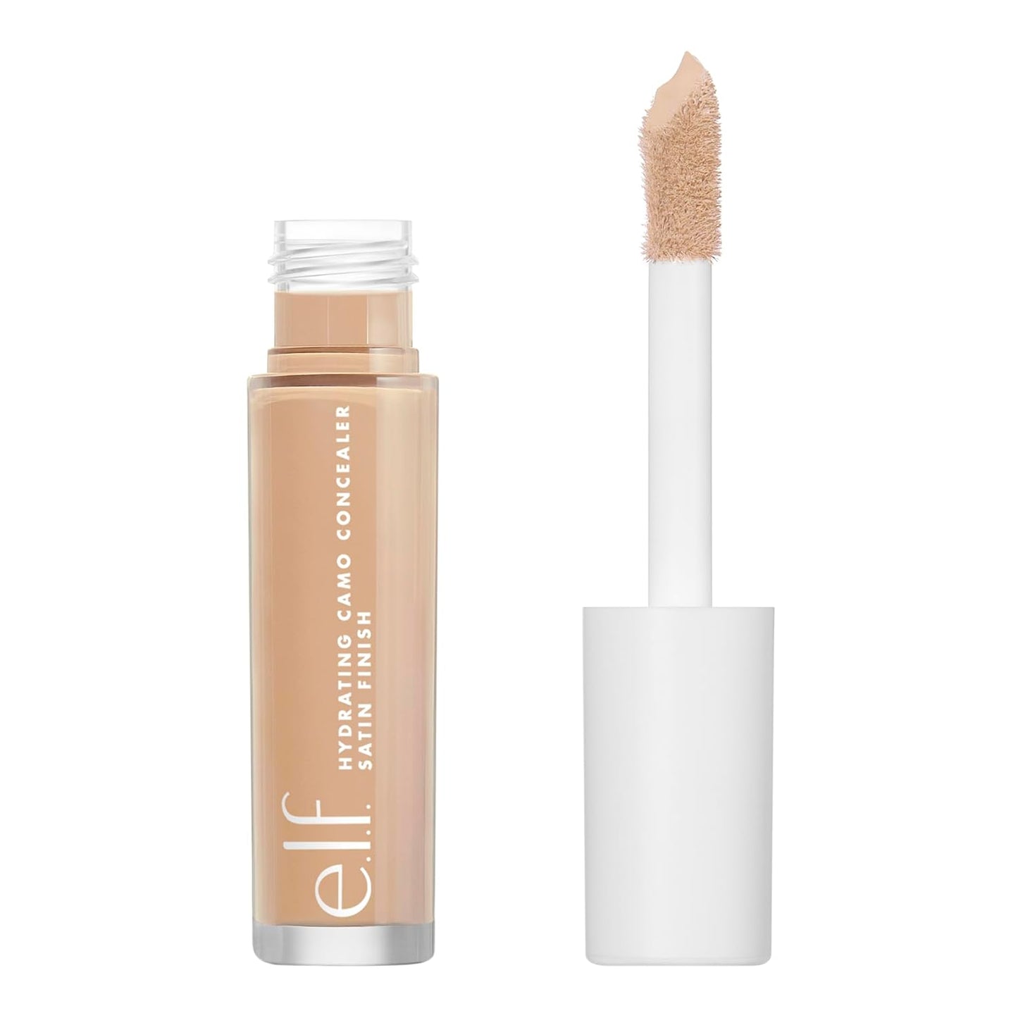 e.l.f. Hydrating Camo Concealer, Covers Blemishes & Under-Eye Circles, Full-Coverage & Delivers A Satin Finish, Vegan & Cruelty-Free, Medium Warm