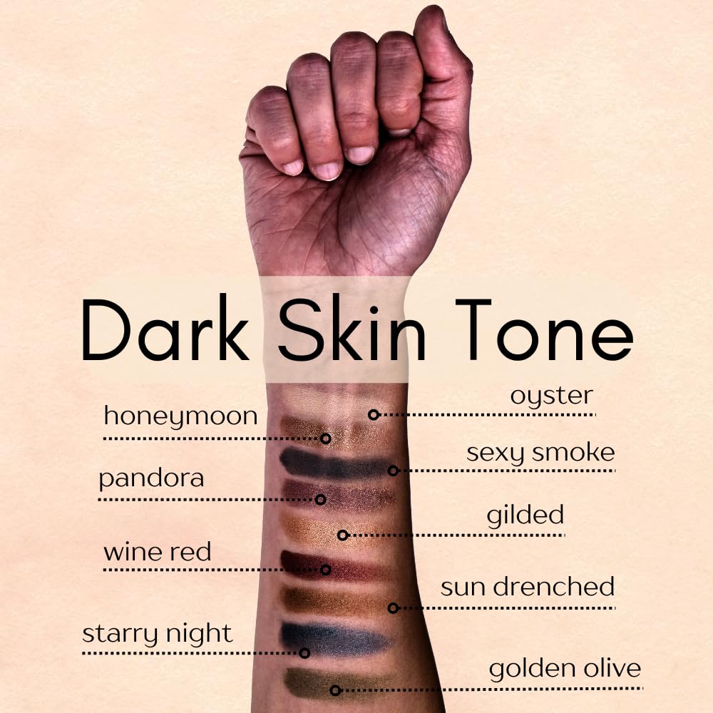 Pandora Purple Plum Dark Shimmering Eggplant Pressed Powder Single Vegan Eyeshadow; Talc, Paraben & Cruelty Free