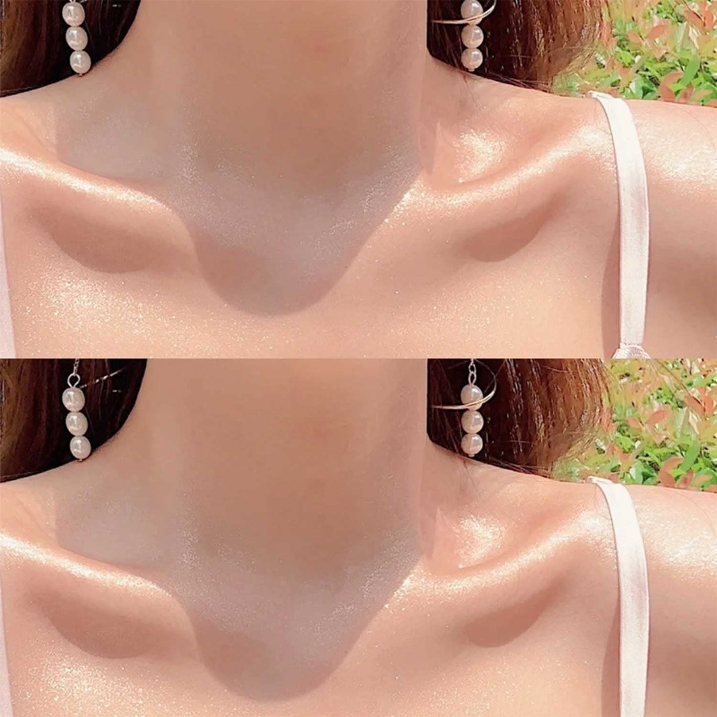 Metallic Silver Highlighter Spray, Loose Shimmer Powder High Gloss Makeup Mist for Body, Face, Hair, Long Lasting Glitter Hairspray for Festive Party, Stage Shows, Nightclubs, Bar