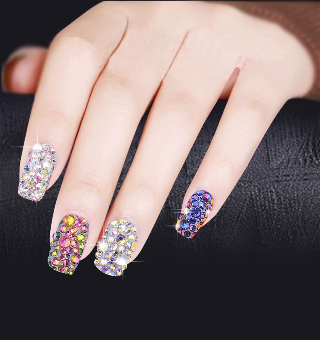 1500 Pieces SS16 4mm Flatback Rhinestones Clear Glass Round Gems Crystals for Nail Art DIY Crafts Clothes Shoes Bags （Citrine）