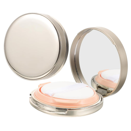 2pcs Cushion Foundation Case Empty Compact Box Powder Storage for Women Travel Makeup Case Mirror