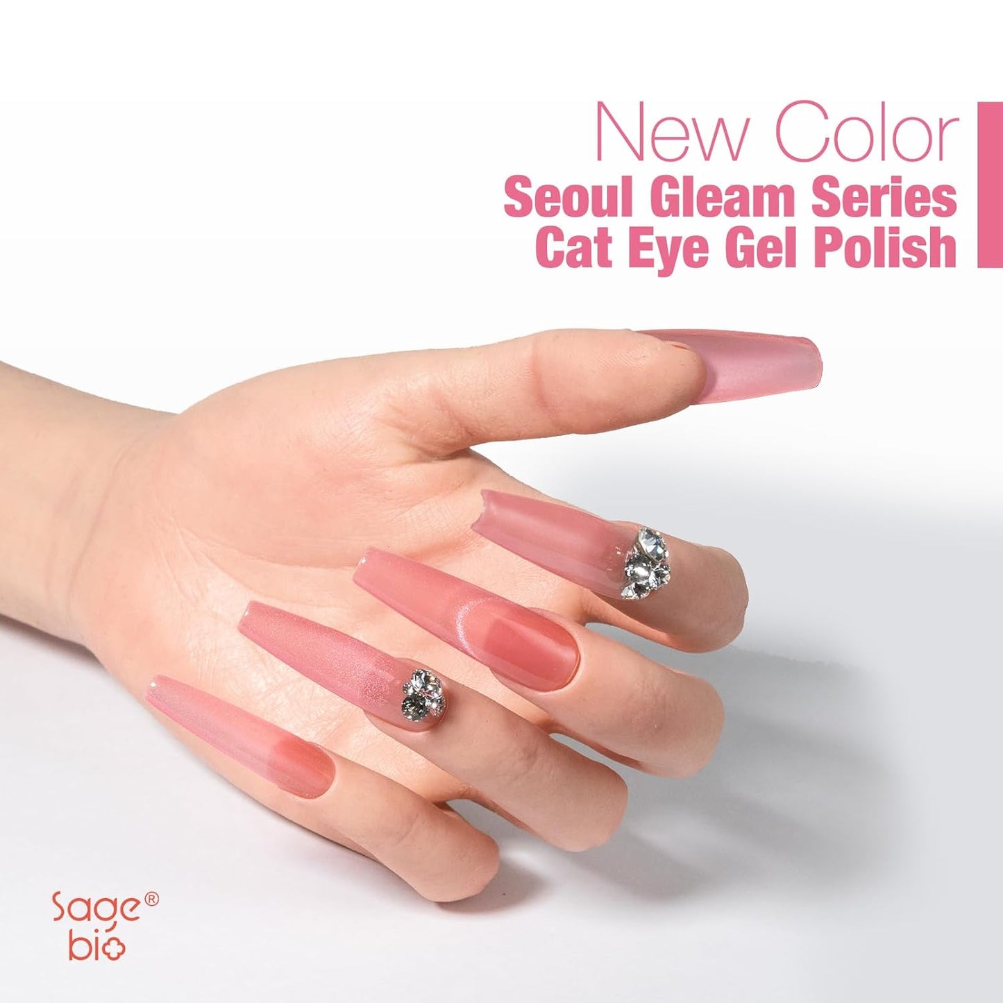 15ml Cat Eye Gel Nail Polish with Magnet Shimmer Glass Bead Effect 11