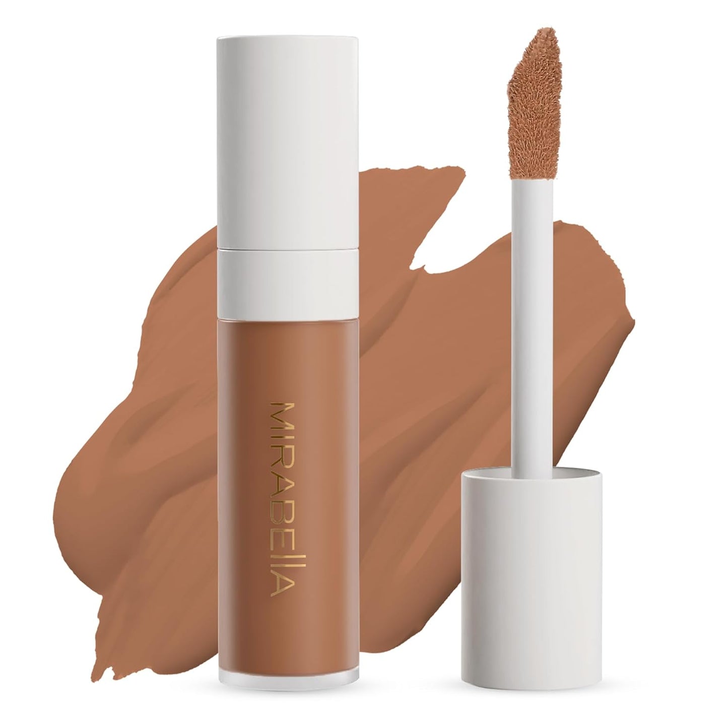 Mirabella Invincible For All Perfecting Under Eye Concealer Full Coverage - Hydrating Makeup Concealer for Dark Circles, Fine Lines & Wrinkles w/Hyaluronic Acid - Tan T190