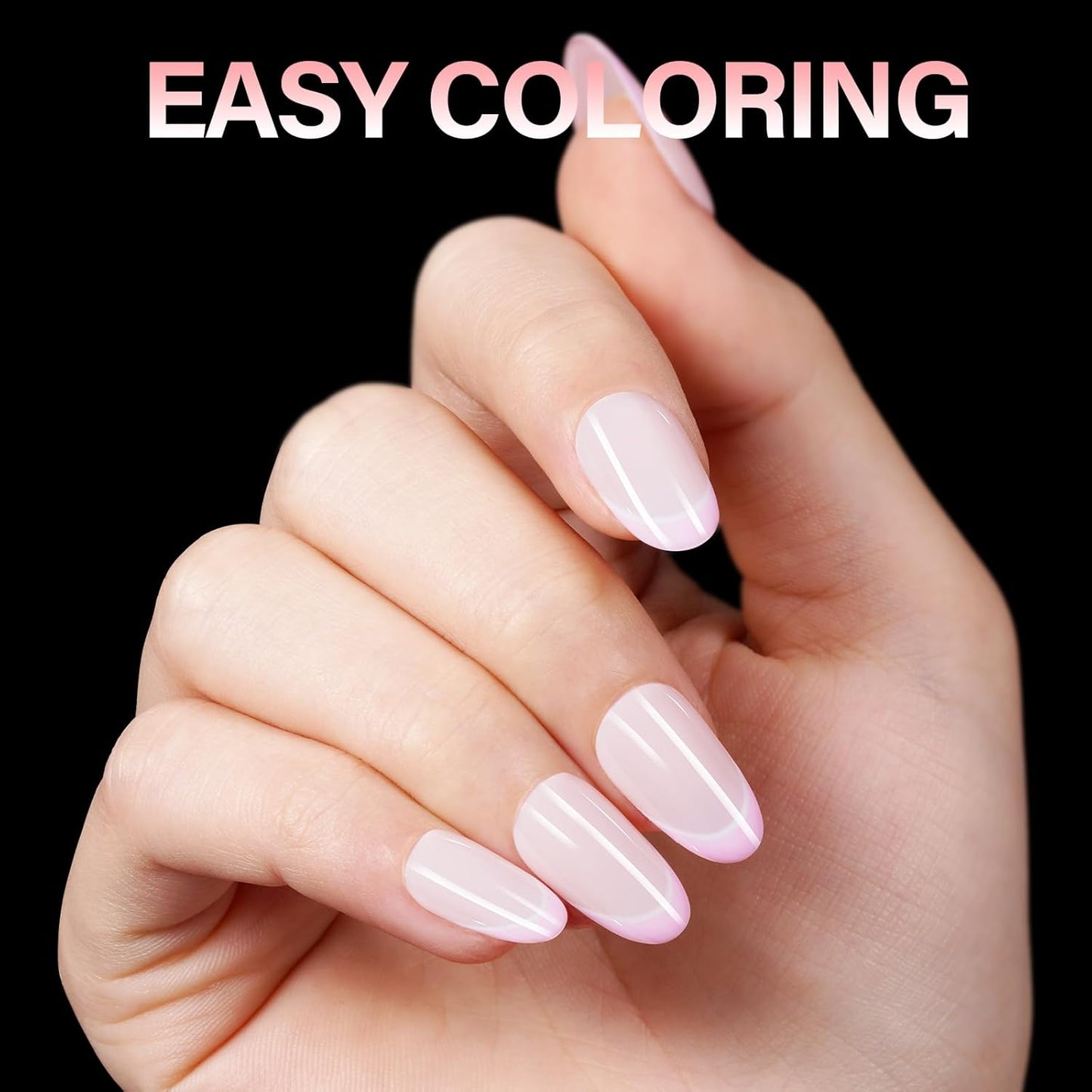 AILLSA Short Oval Nail Tips Full Cover Clear Gelly Nails Tip Half Matte Acrylic Tips Pre-Filed Fake Press on Nail Tips for Extension Home DIY Salon Manicure 216PCS 12 Sizes