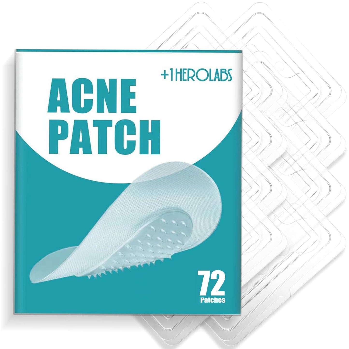 Microdart Acne Patch (72 Patches) - Hyaluronate, Salicylic Acid, Vitamin C, Microdart Pimple Patch for Deep, Early Stage and Hidden Pimples (72 Count (Pack of 1))
