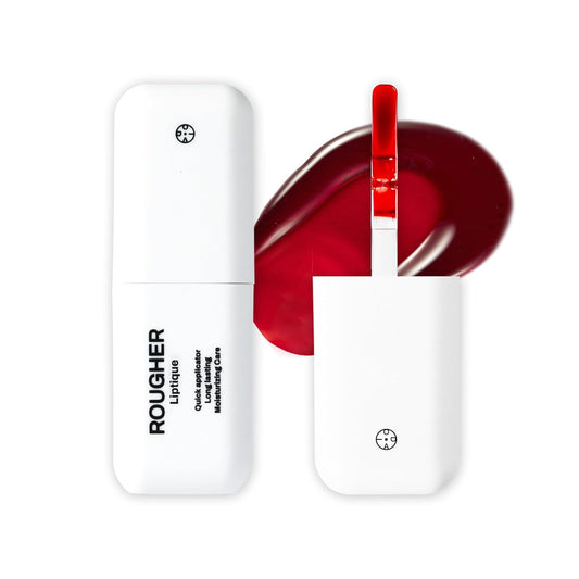 Liptique Korean Lip Stain Peel Off - 24 Hour Long Lasting Lip Tattoo, Waterproof & Transfer Proof, Nourishing & Hydrating Lip Tint for Women, Instant Plumping Lip Tints Peel Off (001 ROUGHER)