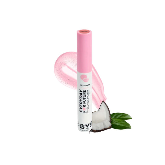 Coconut Lip Oil | Pearl Pink Lip Treatment with Coconut Oil | Moistuizing Lip Oil | Vegan & Cruelty Free Lip Oil | 99% Natural Lip Oil | Coco Loco 5 ml (Pearl Pink)