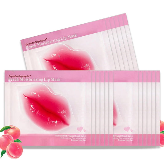 Permotary 30 PCS Collagen Lip Mask Crystal Lip Care Gel Pads for Moisturizing & Reducing Chapped, Smoothing Lip Fine Lines-Lip Patches for Firms & Hydrate and Plump Your Lips