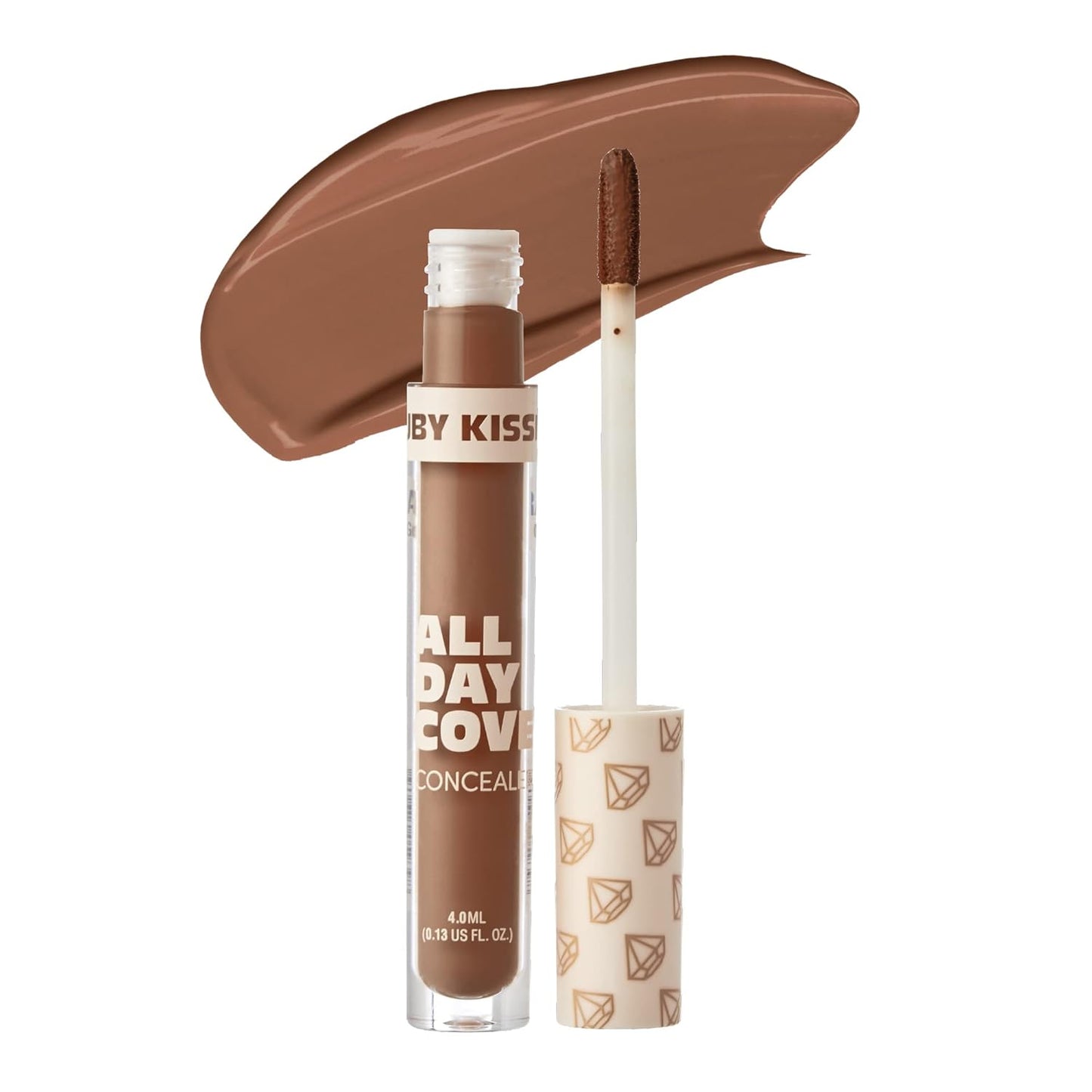 Ruby Kisses All Day Concealer Lightweight Full Coverage Multi-Use Concealer 0.13 Fl Oz (4-3 Chestnut (12))