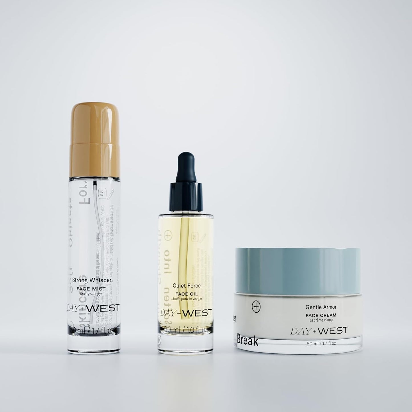 Day+West’s Secret Weapon Kit Skincare Gift Set | Three Sensitive Skin Essentials Including Hydrating Mist, Face + Neck Cream Moisturizer, Facial Oil | With Organic Prickly Pear, Calendula, Vitamin C