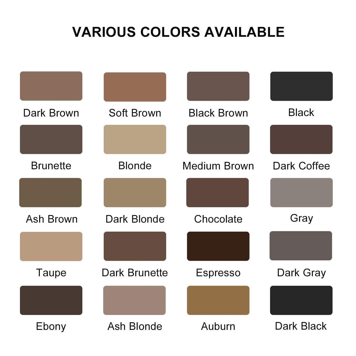 LAVONE Eyebrow Stamp Pencil Kit - Makeup Brow Stamp Trio with Waterproof Eyebrow Pencil, Eyeliner, Pomade, Dual-ended Brush - Dark Black