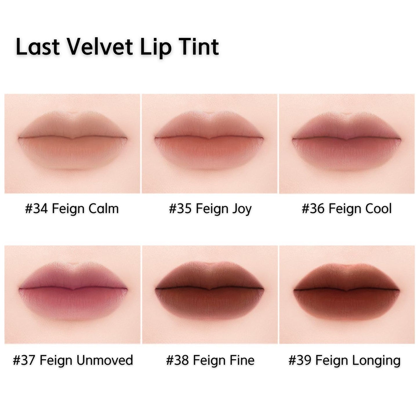 BBIA Last Velvet Lip Tint - Soft & Creamy Matte Finish Lip Stain, Blur Effect with Velvety Texture, Long-Lasting, High Pigment, Lightweight, Non-Drying, Korean Lip Makeup (34 FEIGN CALM)