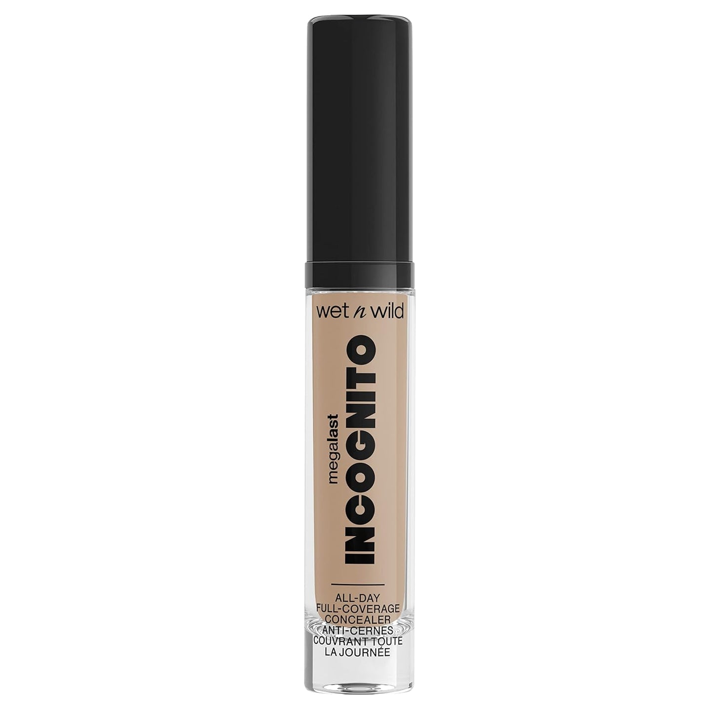 wet n wild Mega Last Incognito All-Day Full Coverage Liquid Matte Concealer, Medium Golden, 0.18 Ounce