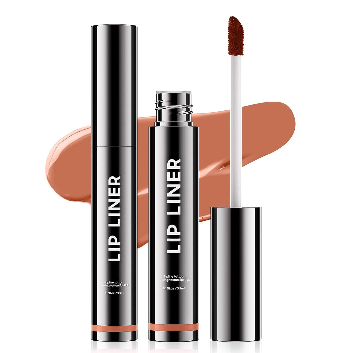 Lip Stain Peel Off Lip Liner - Long Lasting Comfortable Vivid Color Peel Lip Stain Smudge Proof Finish, Create A Charming Vibrant Lip Color Makeup For All Skin Types with All-Day (#01 Nude)